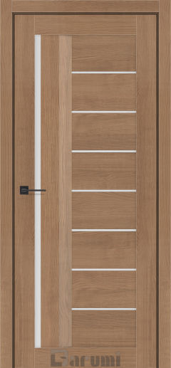Міжкімнатні двері Darumi Floriana-01 (40 мм) Горіх кендал Сатин білий