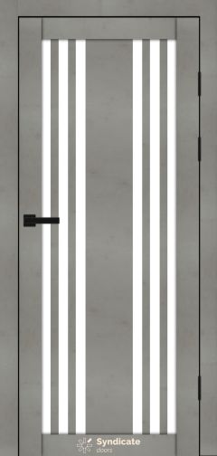 Міжкімнатні двері Syndicate Doors (40 мм)  PVC SD-126 Бетон світлий Сатин