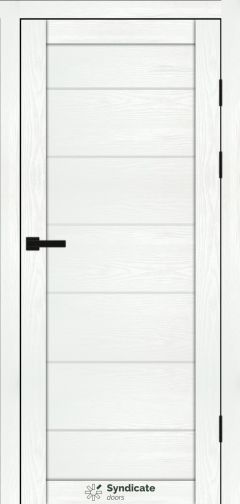 Міжкімнатні двері Syndicate Doors (40 мм)  PVC SD-108 Біла структура Сатин