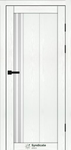 Міжкімнатні двері Syndicate Doors (40 мм)  PVC SD-136 Біла структура Сатин