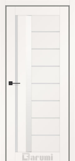 Міжкімнатні двері Darumi Floriana-01 (40 мм) Білий матовий Сатин білий