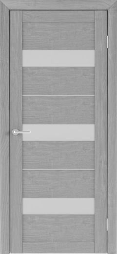 Міжкімнатні двері LuxDoors (40мм), LuxDoors Praga, ясен димчастий, матове скло