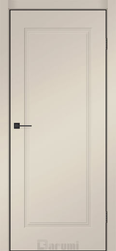 Міжкімнатні двері Darumi SINTRA Classic-01 (40 мм) Сріблястий тауп глухе з алюмюнієвим торцем