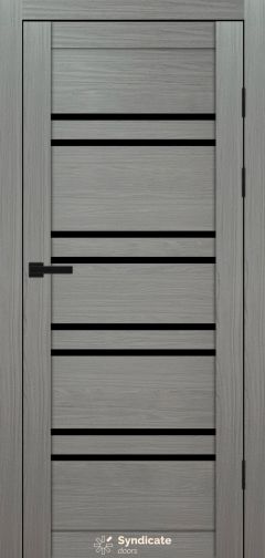 Міжкімнатні двері Syndicate Doors (40 мм)  PVC SD-118 Венге модерна Чорне