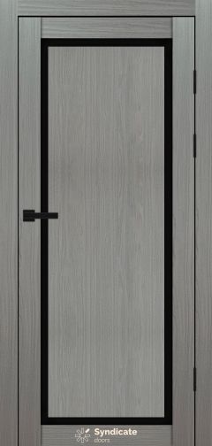 Міжкімнатні двері Syndicate Doors (40 мм)  PVC SD-113 Венге модерна Чорне