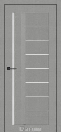 Міжкімнатні двері Darumi Floriana-01 (40 мм) Металевий грей Сатин білий