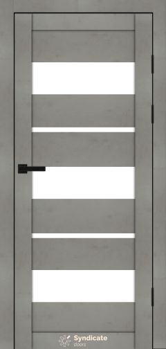 Міжкімнатні двері Syndicate Doors (40 мм)  PVC SD-105 Бетон світлий Сатин