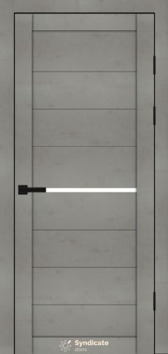 Міжкімнатні двері Syndicate Doors (40 мм)  PVC SD-129 Бетон світлий Сатин
