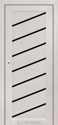 Міжкімнатні двері Darumi Rosalia (40 мм) Дуб Ольс Чорне скло