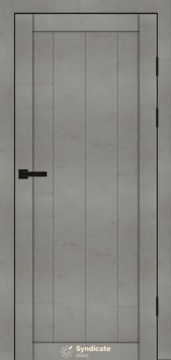 Міжкімнатні двері Syndicate Doors (40 мм)  PVC SD-115 Бетон світлий Глухе