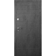 Вхідні двері Qdoors, колекція Еталон , Соната, антрацит / біле дерево