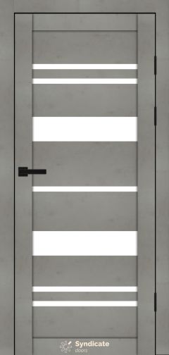 Міжкімнатні двері Syndicate Doors (40 мм)  PVC SD-104 Бетон світлий Сатин