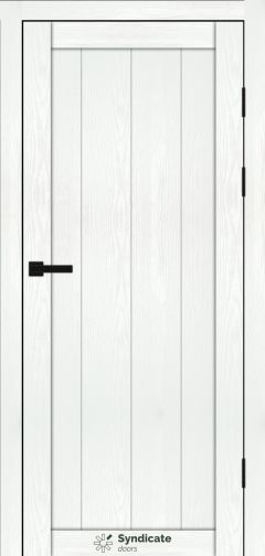 Міжкімнатні двері Syndicate Doors (40 мм)  PVC SD-115 Біла структура Глухе