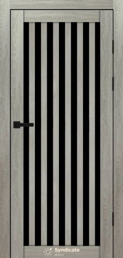Міжкімнатні двері Syndicate Doors (40 мм)  PVC SD-125 Дуб ровера Чорне