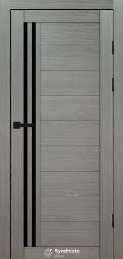 Міжкімнатні двері Syndicate Doors (40 мм)  PVC SD-135 Венге модерна Чорне