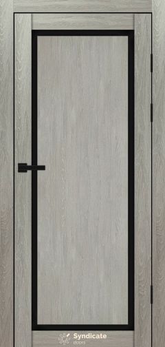 Міжкімнатні двері Syndicate Doors (40 мм)  PVC SD-113 Дуб ровера Чорне