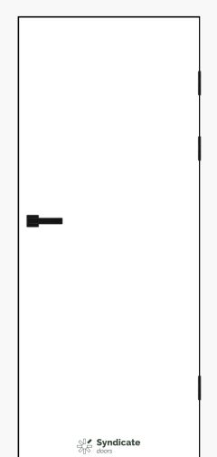 Міжкімнатні двері Syndicate Doors (40 мм)  PVC SD-470 Білий оксамит Глухе