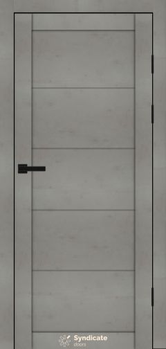 Міжкімнатні двері Syndicate Doors (40 мм)  PVC SD-174 Бетон світлий Глухе