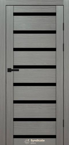 Міжкімнатні двері Syndicate Doors (40 мм)  PVC SD-103 Венге модерна Чорне