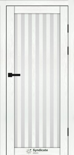 Міжкімнатні двері Syndicate Doors (40 мм)  PVC SD-125 Біла структура Сатин