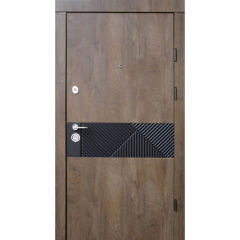 Вхідні двері Qdoors, колекція Ультра,  Сопрано-М спил дерева коньячный