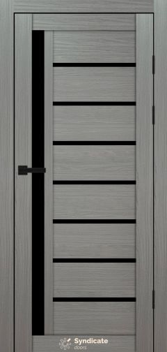 Міжкімнатні двері Syndicate Doors (40 мм)  PVC SD-101 Венге модерна Чорне