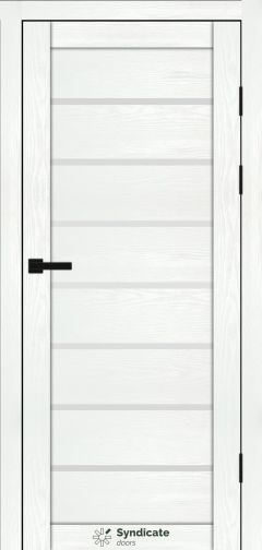 Міжкімнатні двері Syndicate Doors (40 мм)  PVC SD-102 Біла структура Сатин