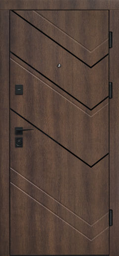 Вхідні двері Форт Нокс, колекція "Стандарт", Дрімвуд темний/полотно Норд антискрейч