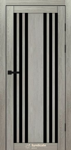 Міжкімнатні двері Syndicate Doors (40 мм)  PVC SD-126 Дуб ровера Чорне