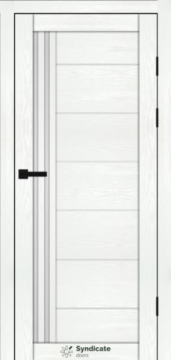 Міжкімнатні двері Syndicate Doors (40 мм)  PVC SD-114 Біла структура Сатин