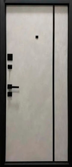 Вхідні двері П-3К-503 Q Бетон антрацит/Бетон сніжний