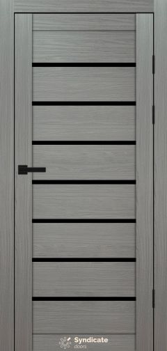 Міжкімнатні двері Syndicate Doors (40 мм)  PVC SD-102 Венге модерна Чорне