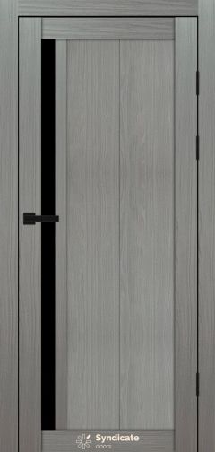 Міжкімнатні двері Syndicate Doors (40 мм)  PVC SD-124 Венге модерна Чорне