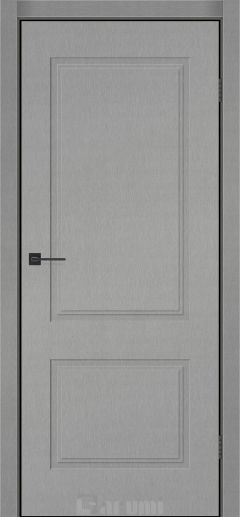 Міжкімнатні двері Darumi SINTRA Classic-02 (40 мм) Металевий грей глухе з алюмюнієвим торцем
