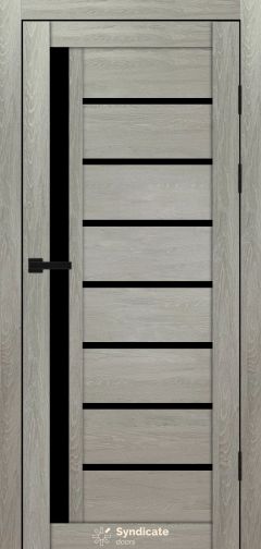 Міжкімнатні двері Syndicate Doors (40 мм)  PVC SD-101 Дуб ровера Чорне