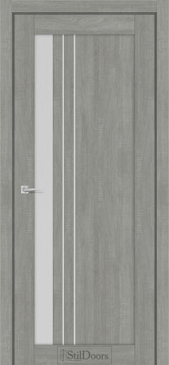 Міжкімнатні Двері StilDoors Bellano (40мм.) Ясен Нордік Сатин білий