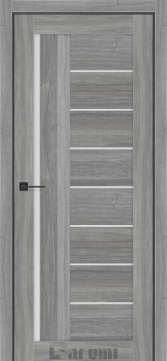 Міжкімнатні двері Darumi Floriana-01 (40 мм) Горіх грей рівер Сатин білий