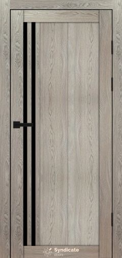 Міжкімнатні двері Syndicate Doors (40 мм)  PVC SD-136 Дуб натуральний Чорне