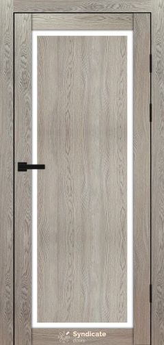 Міжкімнатні двері Syndicate Doors (40 мм)  PVC SD-113 Дуб натуральний Сатин