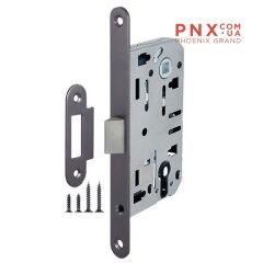 Корпус врізного замка LH 85-50 UK GR (графіт) Box ARMADILLO (для легких дверей)