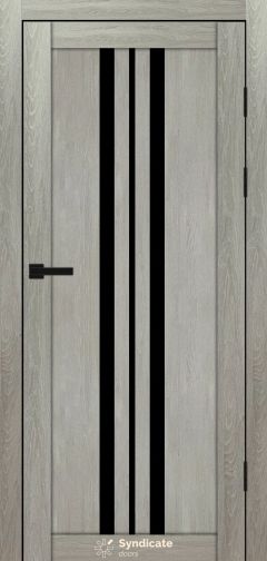 Міжкімнатні двері Syndicate Doors (40 мм)  PVC SD-107 Дуб ровера Чорне