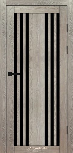 Міжкімнатні двері Syndicate Doors (40 мм)  PVC SD-126 Дуб натуральний Чорне