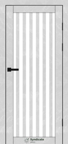 Міжкімнатні двері Syndicate Doors (40 мм)  PVC SD-125 Бетон білий Сатин