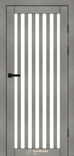 Міжкімнатні двері Syndicate Doors (40 мм)  PVC SD-125 Бетон світлий Сатин