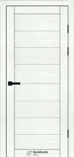 Міжкімнатні двері Syndicate Doors (40 мм)  PVC SD-129 Біла структура Сатин