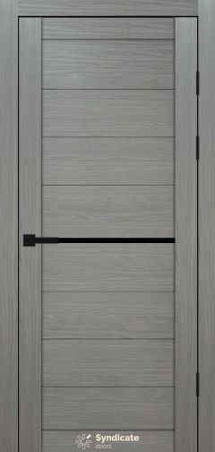 Міжкімнатні двері Syndicate Doors (40 мм)  PVC SD-129 Венге модерна Чорне