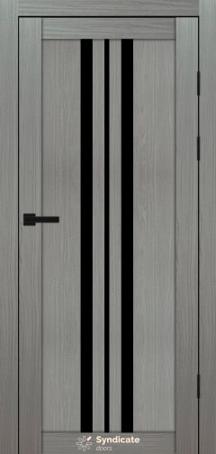 Міжкімнатні двері Syndicate Doors (40 мм)  PVC SD-107 Венге модерна Чорне