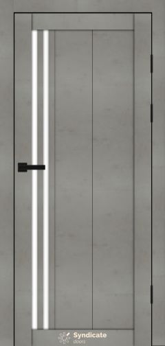 Міжкімнатні двері Syndicate Doors (40 мм)  PVC SD-136 Бетон світлий Сатин