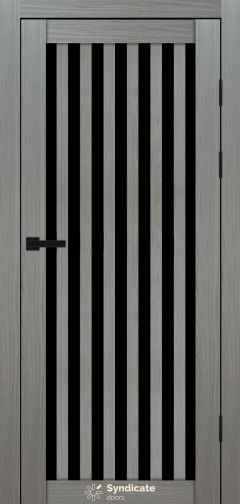 Міжкімнатні двері Syndicate Doors (40 мм)  PVC SD-125 Венге модерна Чорне