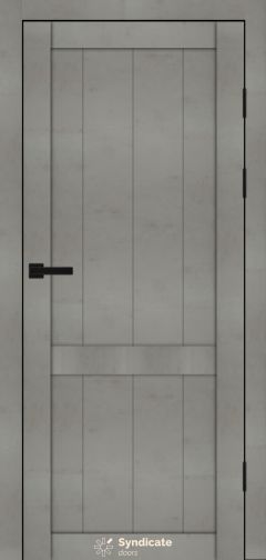 Міжкімнатні двері Syndicate Doors (40 мм)  PVC SD-116 Бетон світлий Глухе